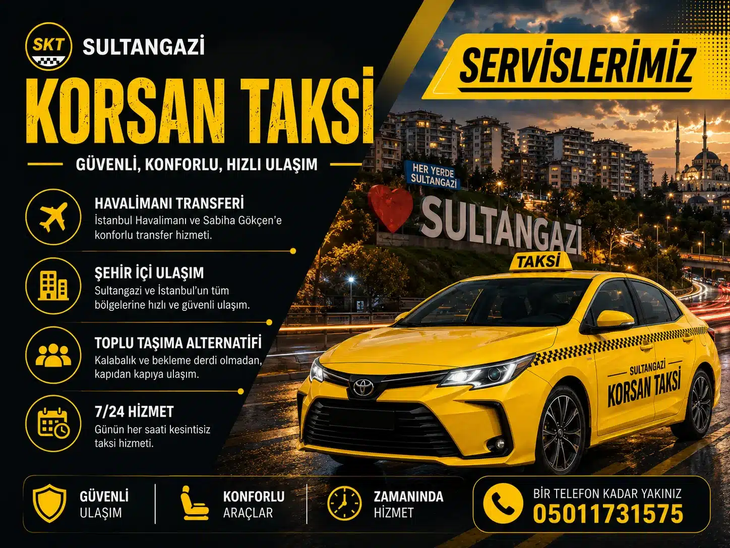 Korsan Taksi Sultangazi 3 Sultangazi Korsan Taksi Telefon Numarası